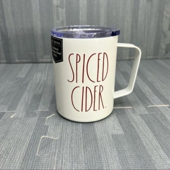 Rae Dunn Spiced Cider Tumbler Mug 12 oz Halloween Coffee Cup New